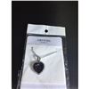 Image 2 : Austrian Crystal with Swarovski Elements - Purple heart necklace