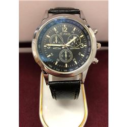Silver Tone FHD Mens Wrist Watch