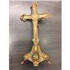 Image 3 : Antique Free Standing Guilt Crucifix