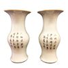 Image 2 : Pair Of Chinese Painted Foo Dog Republican Porcelain Vases Marked
