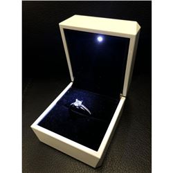Ladies Semi-Precious CZ Diamond Mounted On 925 Sterling Silver Ring
