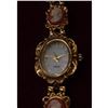 Image 3 : Elegant Ladies Gold Tone Quartz Watch with Unique Band
