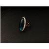Image 3 : Ladies Rose Gold Ring With Mounted Green Semi-Precious Stone