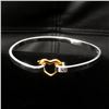 Image 2 : Ladies Sterling Silver Plated Heart Clasp Bracelet