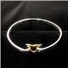 Image 3 : Ladies Sterling Silver Plated Heart Clasp Bracelet