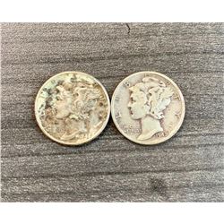 1942 UNITED STATES DIME - "MERCURY DIME"