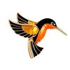 Image 1 : Elegant Ladies Enameled Hummingbird Brooch