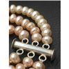 Image 3 : 240+ Pearls Triple Strand Akoya Pink Pearl Necklace With S925 Custom Clasp
