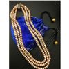 Image 5 : 240+ Pearls Triple Strand Akoya Pink Pearl Necklace With S925 Custom Clasp