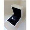 Image 1 : Elegant Ladies 925 Silver Marked 2 Carat Main Stone CZ Diamond Ring