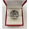 Image 1 : Ladies Simulated Diamond Ring with 925 Sterling SIlver Mount