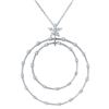Image 1 : 0.45 CTW Diamond Necklace 14K White Gold - REF-48N4Y