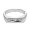 Image 1 : 0.26 CTW Princess Diamond Ring 14K White Gold - REF-71H2M