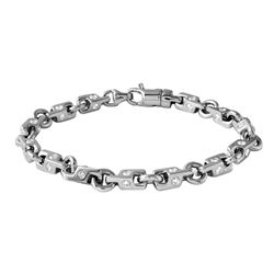 3.82 CTW Diamond Bracelet 14K White Gold - REF-375M7F