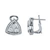 Image 1 : 1.5 CTW Diamond Earrings 14K White Gold - REF-177F9N
