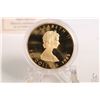 Image 3 : Royal Canadian Mint 1989 Canadian $50.00, 9999 fine pure gold, 1 ounce "Gold Maple Leaf" coin,