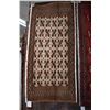 Image 1 : 100% handmade scatter rug in tones of taupe, cream, brown etc. 23" X 51"