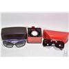 Image 1 : Two pairs of designer sunglasses including Coach and Miss Sixty plus a Fossil New York lady's wrist 
