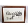 Image 3 : Three framed prints of pencil sketches originally done by American actor Lionel Barrymore (Drew's Gr