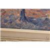 Image 3 : Framed oil on board dapple painting of a foothills valley signed by artist Sam Bering, and marked on