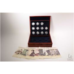 Royal Mint silver proof crown collection of "The Victoria Cross 1859-2006" coin set. Each coin repre