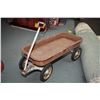 Image 2 : Vintage style American Retro pressed tin hook and ladder pedal firetruck, missing ladders and hose p