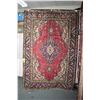 Image 1 : 100% handmade IranianTabriz carpet with center medallion, floral design, multiple borders with red b