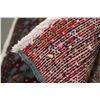 Image 3 : 100% handmade scatter rug in tones of red, blues, copper etc. 17" X 36"