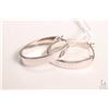 Image 1 : Pair of ladies 14kt white gold earrings