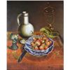 Image 2 : Framed original oil on canvas still-life painting signed on verso R. Bianchi '11, 19 1/2" X 15 1/2"