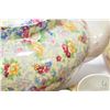 Image 2 : Selection of vintage Lord Nelson "Rose Time" chintz china including tea pot, two open sugar bowls, s