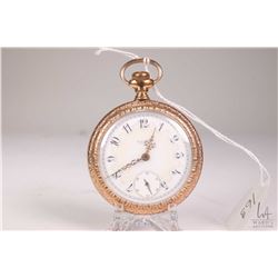 Elgin size 18 pocket watch. 15 jewel grade 297, model 5. Serial no. 11112028 dates this pocket watch