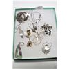 Image 1 : Tray lot of sterling silver jewellery including eleven pairs of earrings and a neckchain and pendant