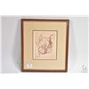 Image 1 : Small framed limited edition etched print pencil signed by artist 5/8