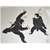 Image 2 : Framed limited edition print titled "Two Dancers' and labelled on verson Stanley Elongnak 1985, 18/5