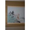 Image 8 : Five Oriental scrolls including trees and water in wooden box, Oriental mountain scene with pagoda, 