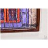 Image 3 : Framed acrylic on board painting of a Mexican balcony labeled on verso Autor Nereo Barreto, 8" X 6"