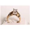 Image 2 : 14kt yellow and white gold diamond ring set with .68ct princess cut center diamond. Retail replaceme