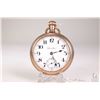 Image 1 : Hamilton size 18 pocket watch. 17 jewel grade 924, model 1. Serial no. 665930 dates to 1910, full ni