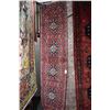 Image 1 : 100% handmade Iranian Kashan carpet runner with quadruple medallions, red background and overall flo