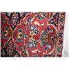Image 2 : 100% handmade Iranian Kashan carpet runner with quadruple medallions, red background and overall flo