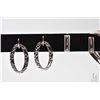Image 2 : Selection of sterling silver jewellery including Elle earrings with trademark gypsy set ruby gemston