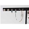 Image 2 : Selection of silver jewellery including eleven pairs of earrings and two hinged bracelets