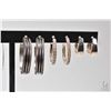 Image 3 : Selection of silver jewellery including eleven pairs of earrings and two hinged bracelets