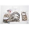 Image 1 : Jewellery maker's lot of orphan sterling earrings, damaged neck chains and pendants plus a bag of lo