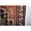 Image 2 : 100% handmade Iranian Hamden carpet runner with triple medallion, red background and highlights of b