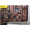 Image 2 : 100% handmade Iranian Zanjan carpet runner with triple medallion, red background, multiple borders a