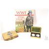 Image 1 : WWI Australian Historical Portfolio 1914-1918 coin, stamp and medallion set including Australian shi