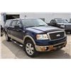 Image 1 : 2008 Ford F 150 Lariat Crew Cab 4X4 pick up truck with air/cruise/tilt/ power windows and locks, AM/