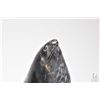Image 2 : Two soapstone carvings including a 6" seal with etched "1353" on underside and an Inuit mother and c